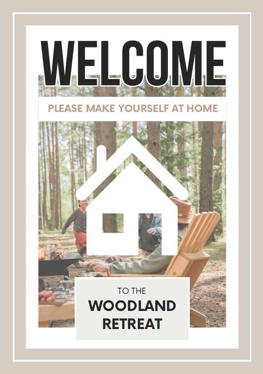 Premium Host Welcome Book Template - Modern Luxury Edition