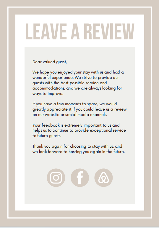 Premium Host Welcome Book Template - Modern Luxury Edition